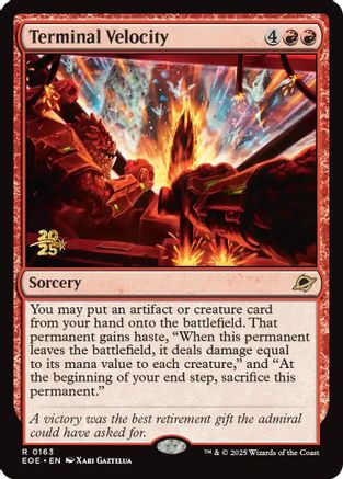 Terminal Velocity |  Foil (163) [Prerelease Cards]