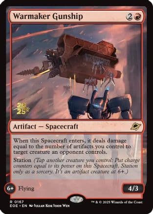 Warmaker Gunship |  Foil (167) [Prerelease Cards]