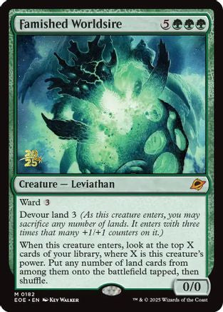 Famished Worldsire |  Foil (182) [Prerelease Cards]
