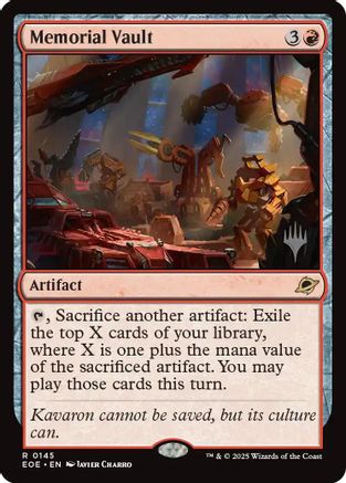 Memorial Vault |  Foil (145) [Promo Pack: Edge of Eternities]