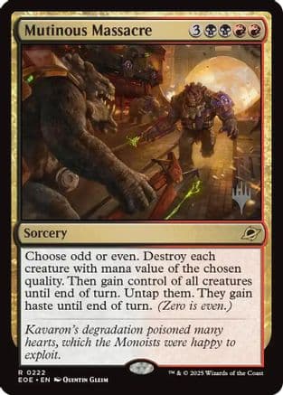 Mutinous Massacre |  Foil (222) [Promo Pack: Edge of Eternities]