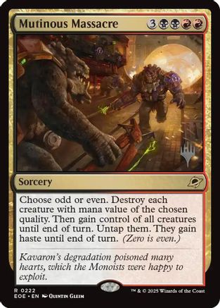 Mutinous Massacre |  (222) [Promo Pack: Edge of Eternities]