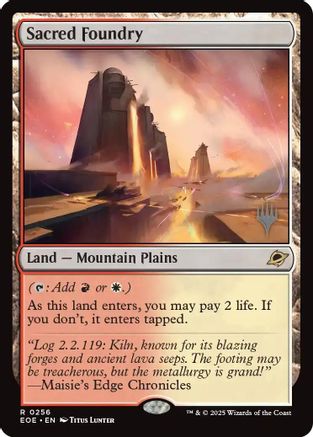 Sacred Foundry |  Foil (256) [Promo Pack: Edge of Eternities]