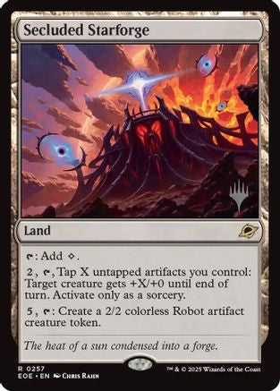 Secluded Starforge |  Foil (257) [Promo Pack: Edge of Eternities]