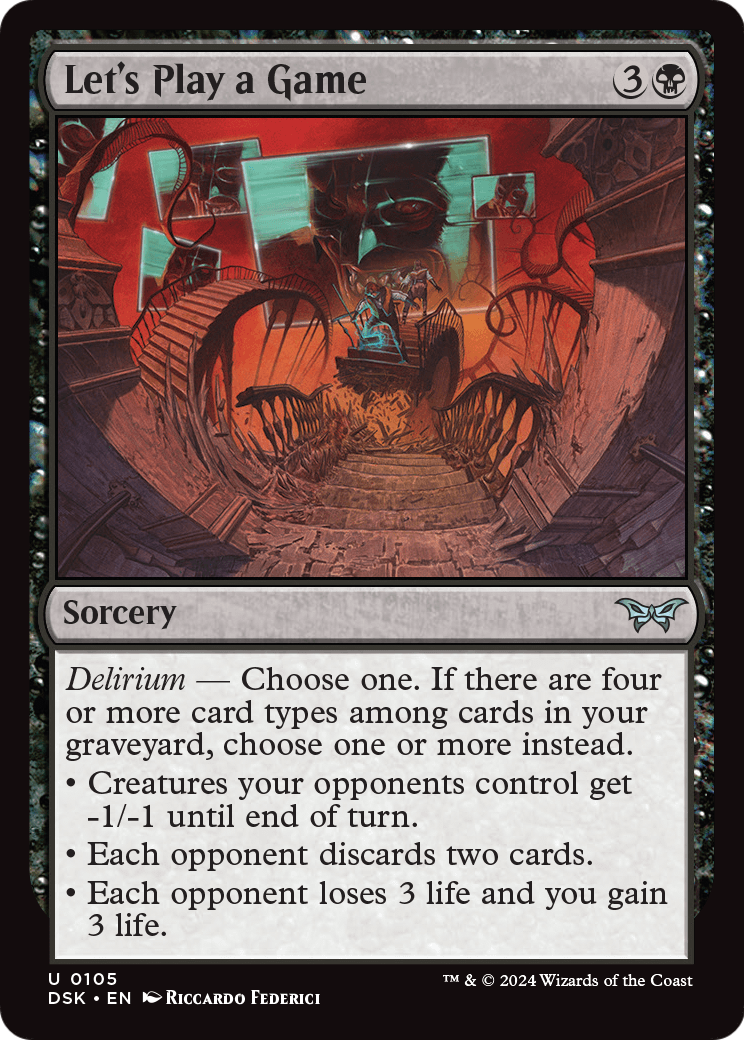 Let's Play a Game [Duskmourn: House of Horror] Foil