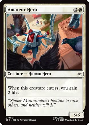 Amateur Hero |  Foil (001) [Marvel's Spider-Man: Eternal-Legal]