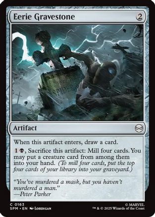 Eerie Gravestone |  Foil (163) [Marvel's Spider-Man]