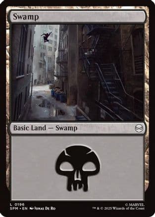 Swamp (0196) |  Foil (196) [Marvel's Spider-Man]