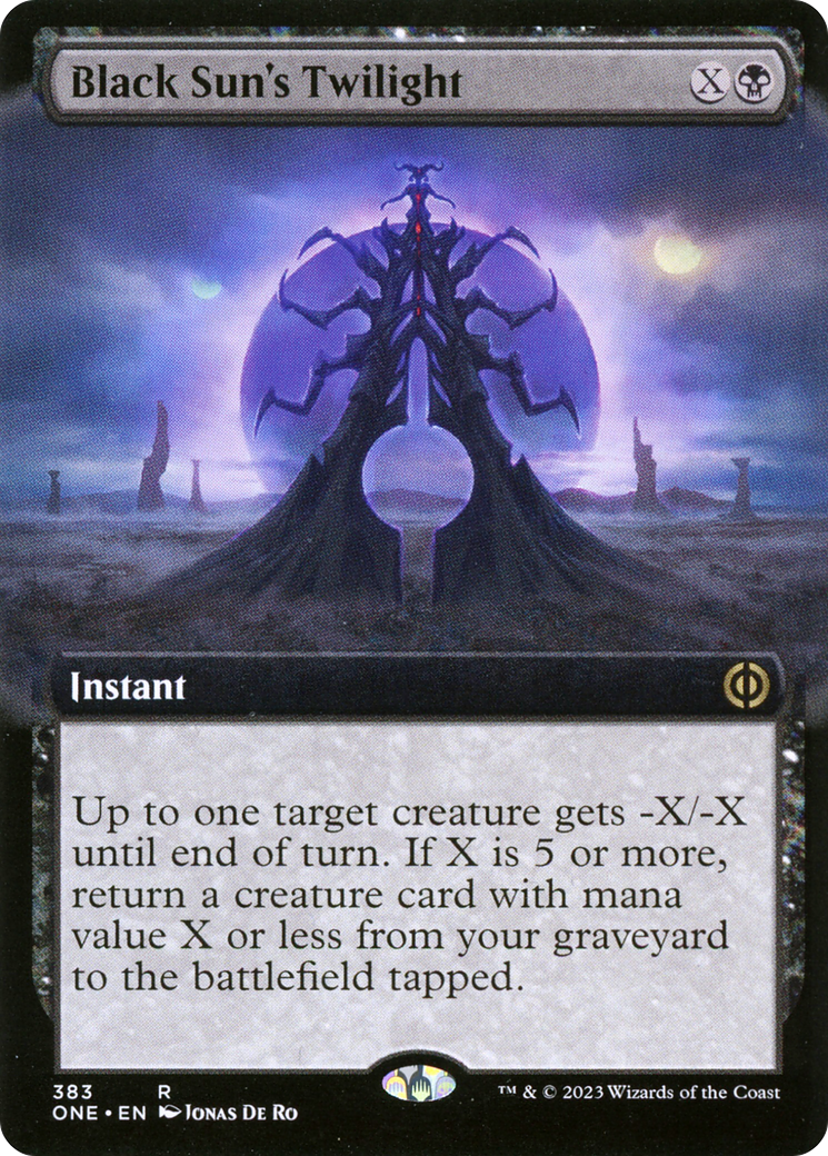 Black Sun's Twilight (Extended Art) [Phyrexia: All Will Be One] Foil