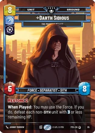 Darth Sidious - The Phantom Menace | Foil (95)  [Organized Play Promos]