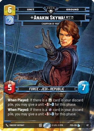 Anakin Skywalker - Champion of Mortis | Foil (87)  [Organized Play Promos]
