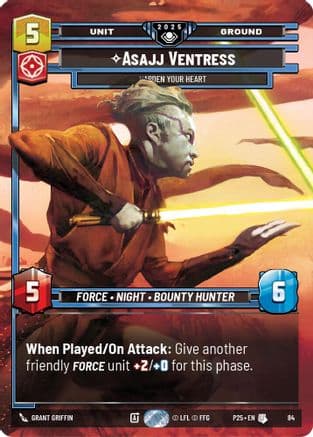 Asajj Ventress - Harden Your Heart | Foil (84)  [Organized Play Promos]