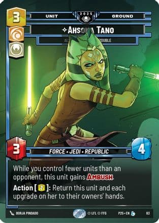 Ahsoka Tano - Always Ready For Trouble | Foil (83)  [Organized Play Promos]