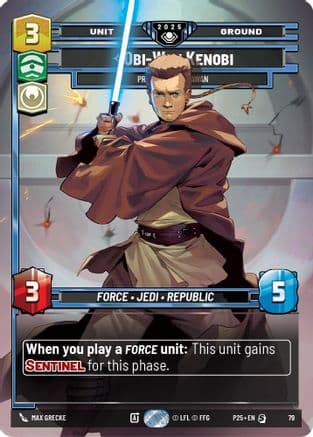 Obi-Wan Kenobi - Protective Padawan | Foil (79)  [Organized Play Promos]