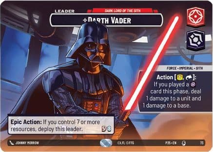 Darth Vader - Dark Lord of the Sith | Foil (73)  [Organized Play Promos]