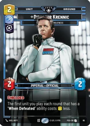 Director Krennic - On the Verge of Greatness | Foil (65)  [Organized Play Promos]