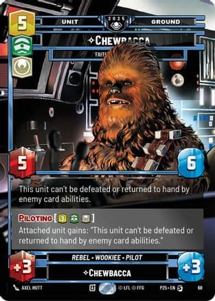 Chewbacca - Faithful First Mate | Foil (68)  [Organized Play Promos]