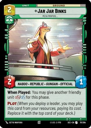 Jar Jar Binks - Mesa Propose |  (111/264)  [Secrets of Power]