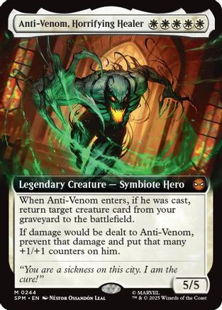 Anti-Venom, Horrifying Healer (Extended Art) |  Foil (244) [Marvel's Spider-Man]