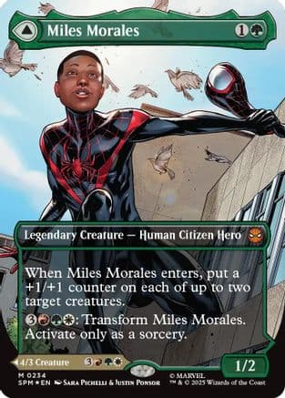 Miles Morales (0234) (Borderless) |  Foil (234) [Marvel's Spider-Man]