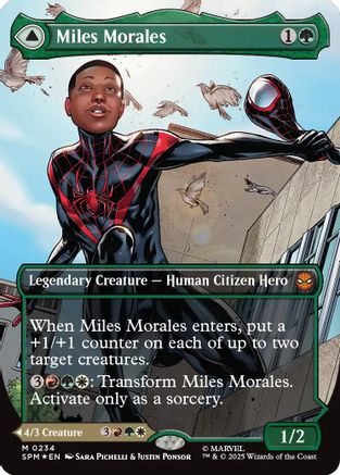 Miles Morales (0234) (Borderless) |  Foil (234) [Marvel's Spider-Man]