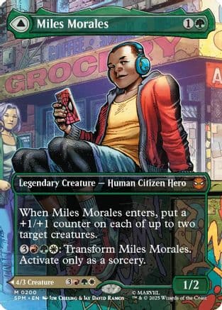 Miles Morales (0200) (Borderless) |  Foil (200) [Marvel's Spider-Man]