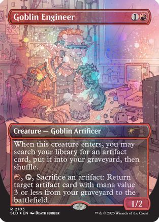 Goblin Engineer (Galaxy Foil) |  Foil (2103) [Secret Lair Drop Series]
