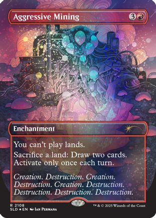 Aggressive Mining (Galaxy Foil) |  Foil (2108) [Secret Lair Drop Series]