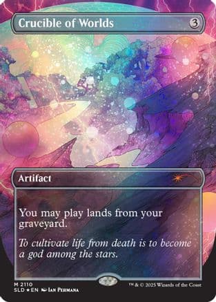 Crucible of Worlds (Galaxy Foil) |  Foil (2110) [Secret Lair Drop Series]
