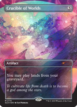 Crucible of Worlds (Galaxy Foil) |  Foil (2110) [Secret Lair Drop Series]