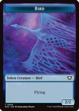 Bird // Pest Double-Sided Token |  Foil (3 // 9) [Commander: Edge of Eternities]