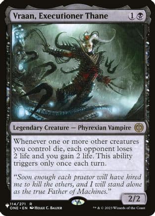 Vraan, Executioner Thane |  (114) [The List Reprints]