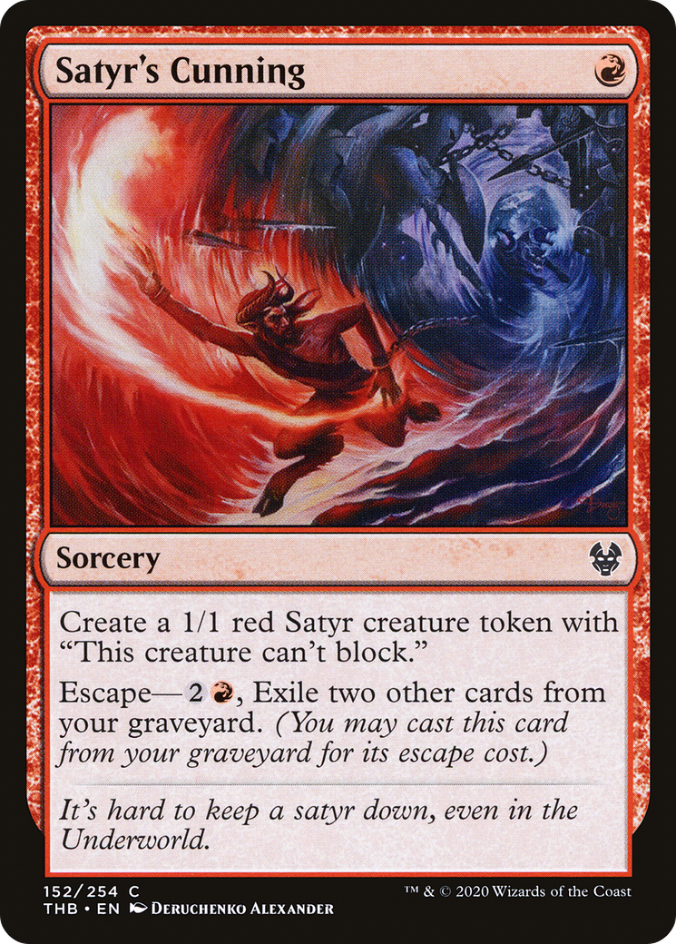 Satyr's Cunning [Theros Beyond Death] Foil