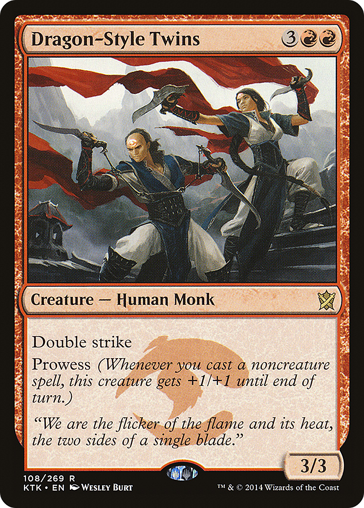 Dragon-Style Twins [Khans of Tarkir] Foil