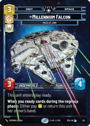 Millennium Falcon - Piece of Junk | Foil (92)  [Organized Play Promos]