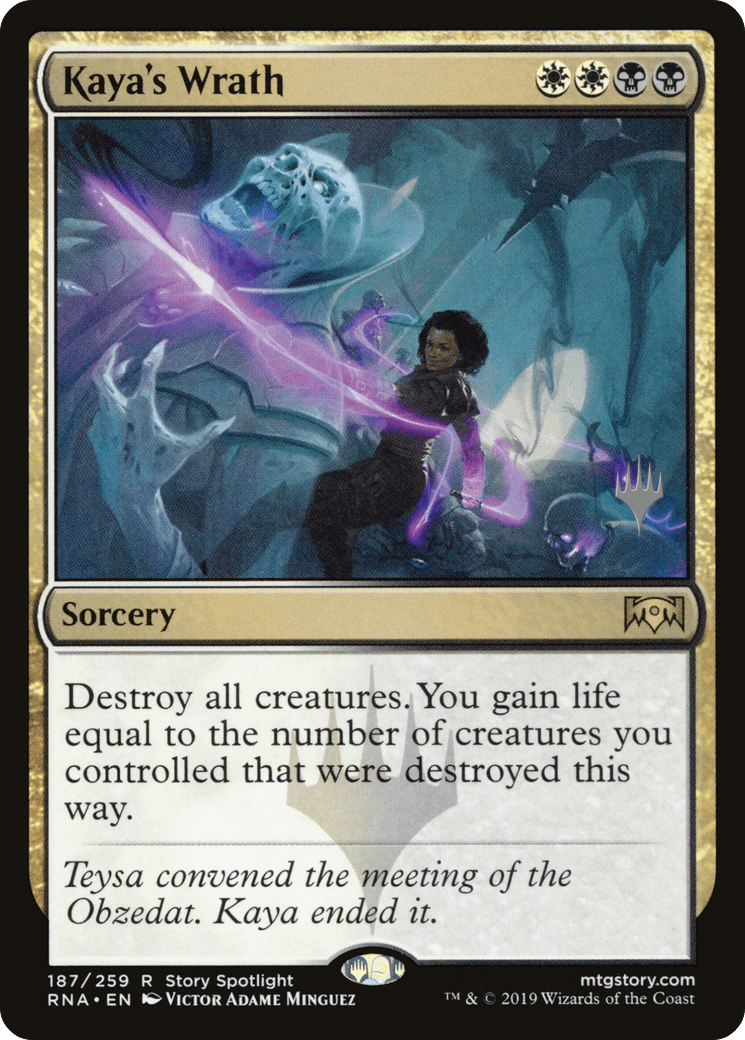 Kaya's Wrath (Promo Pack) [Ravnica Allegiance Promos] Foil