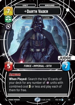 Darth Vader - Commanding the First Legion | Foil (117)  [Judge Promos]