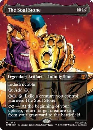 The Soul Stone (Borderless) |  Foil (243) [Marvel's Spider-Man]
