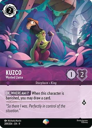 Kuzco - Wanted Llama (Epic) | Holofoil (209/204) [Fabled]