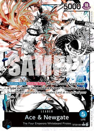 Ace & Newgate (Parallel) (ST22-001) - Starter Deck 22: Ace & Newgate Foil