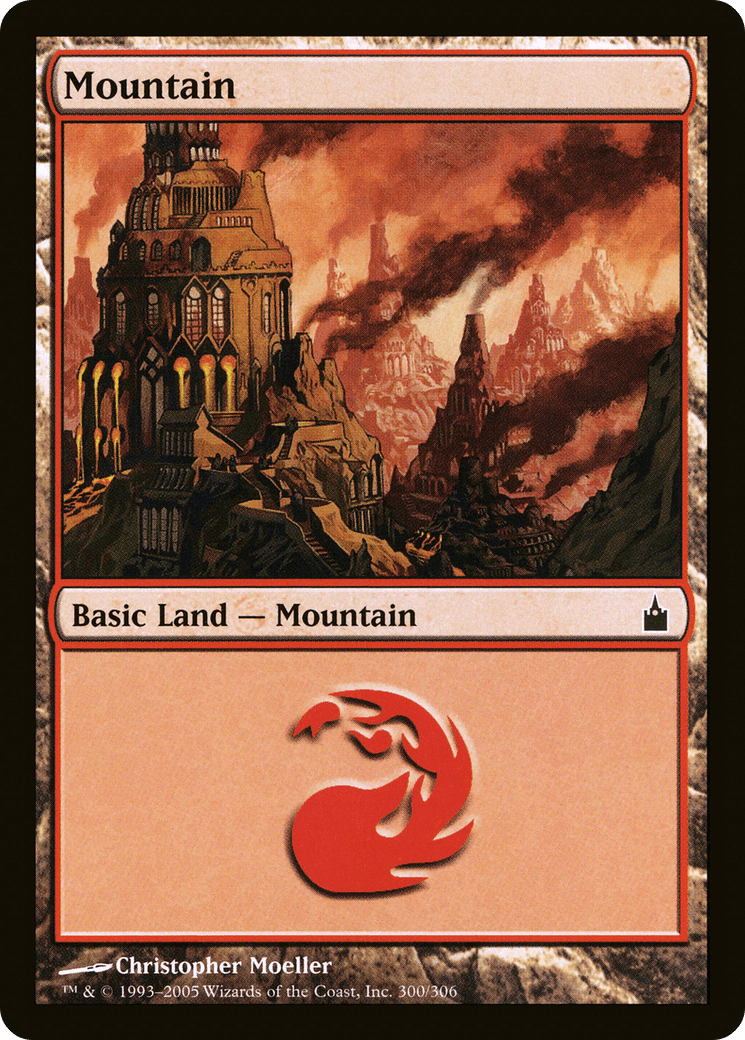 Mountain (300) [Ravnica: City of Guilds] Foil