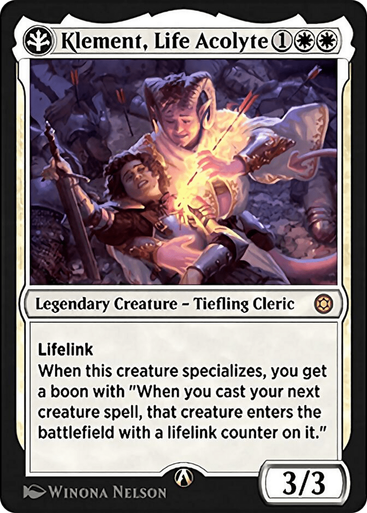 Klement, Life Acolyte (HBG-01W) - Alchemy Horizons: Baldur's Gate