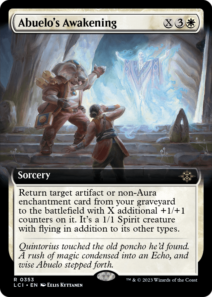 Abuelo's Awakening (Extended Art) [The Lost Caverns of Ixalan] Foil