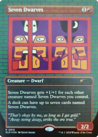 Seven Dwarves (0818) (Rainbow Foil) |  Foil (818) [Secret Lair Drop Series]