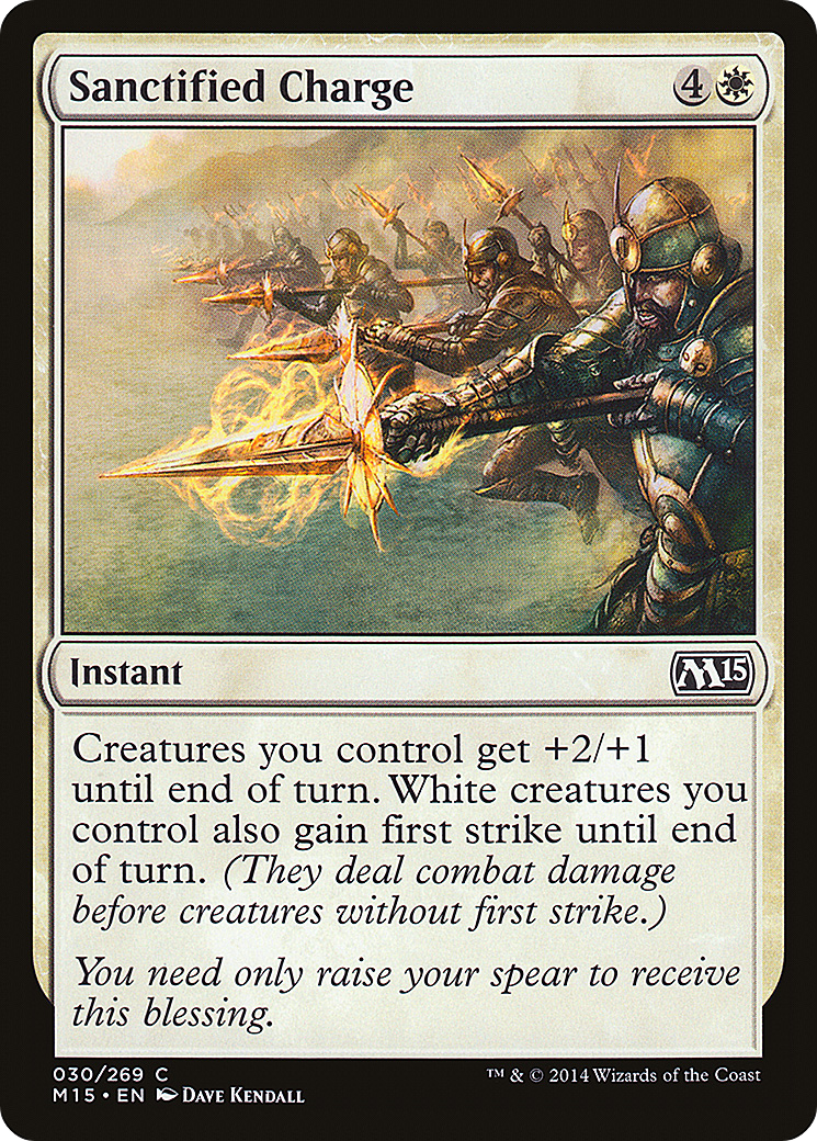 Sanctified Charge [Magic 2015] Foil