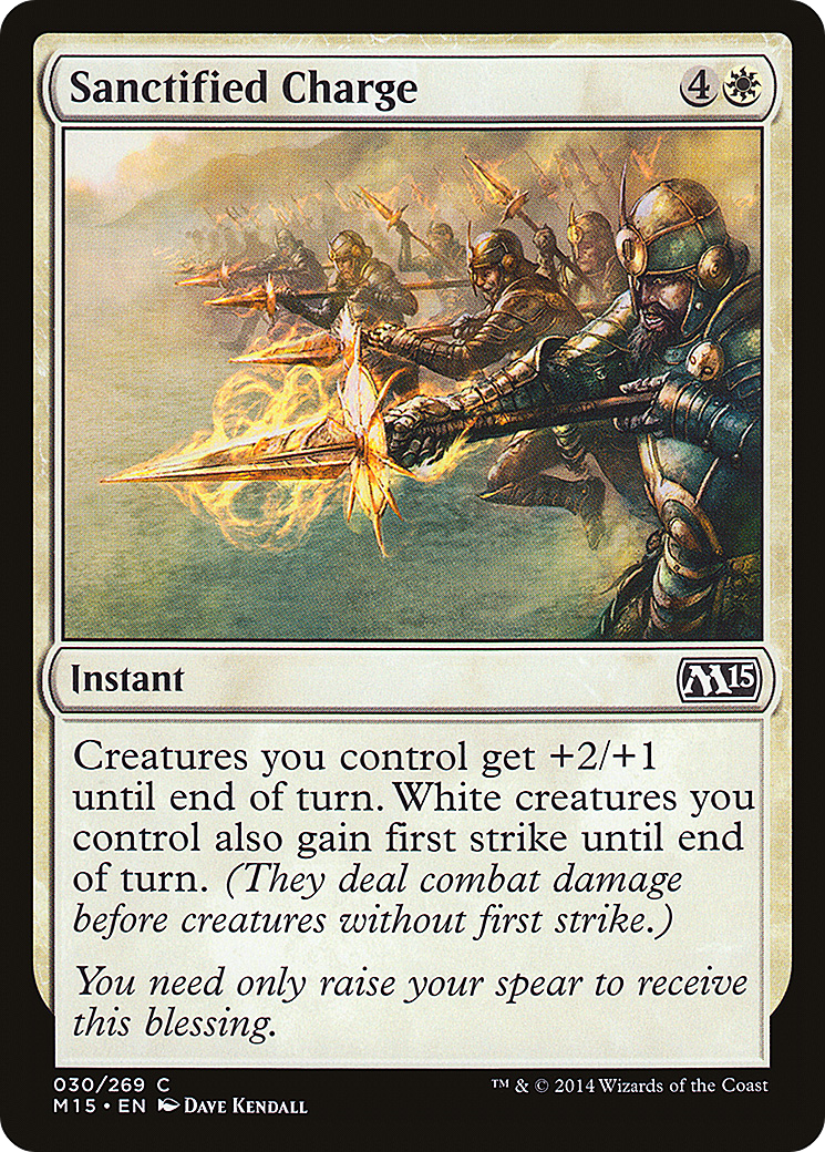 Sanctified Charge [Magic 2015] Foil