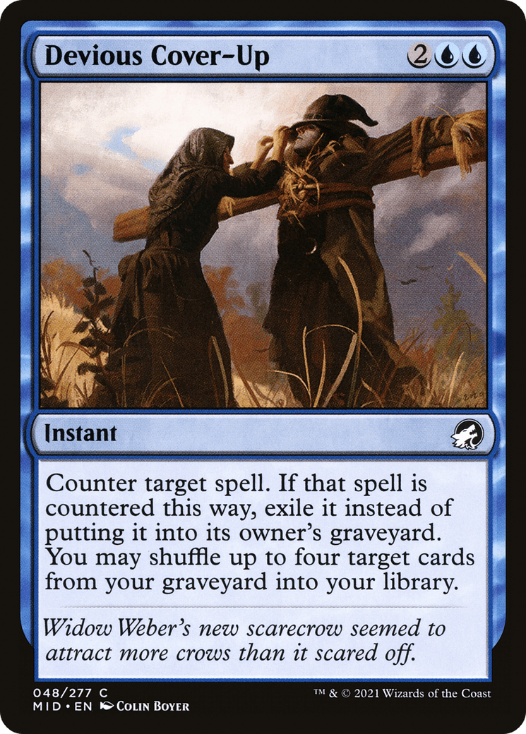 Devious Cover-Up [Innistrad: Midnight Hunt] Foil