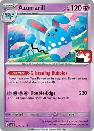 Azumarill 074/191 - Prize Pack Series Cards