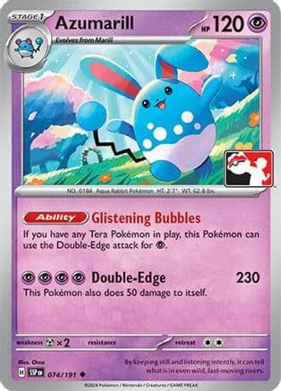 Azumarill 074- Prize Pack Series Cards