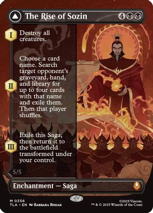 The Rise of Sozin (Borderless) |  Foil (356) [Avatar: The Last Airbender]